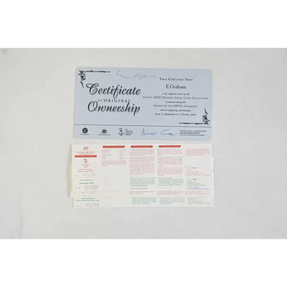Certificate of Original Ownership on a white background