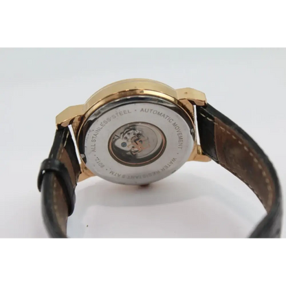 Watch back cover with visible brand name on a white background