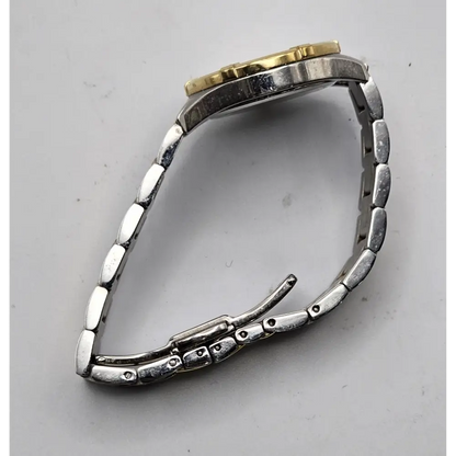 Silver and gold Tissot watch