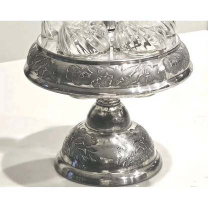 Victorian Style Rogers & Bro. 5-Bottle Cruet Set for Antique Collection