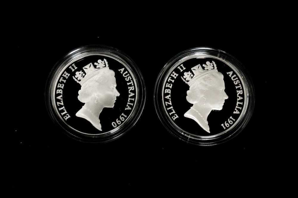 Cockatoo 1990 $10 silver proof coin 20 g Royal Australian Mint
