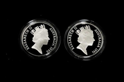 Cockatoo 1990 $10 silver proof coin 20 g Royal Australian Mint

