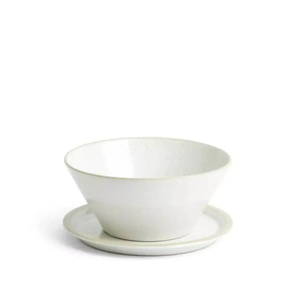 Durable stoneware set for small meals or snacks