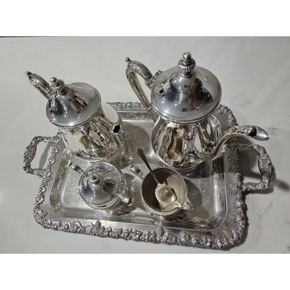 Vintage silver plated tea & coffee set, perfect for display or serving guests