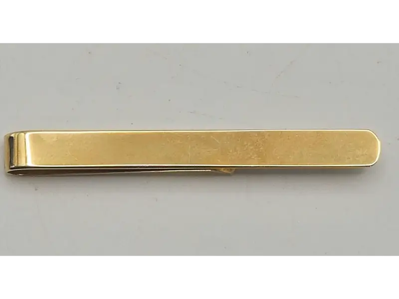 Vintage 9ct gold tie clip, sleek design, suitable for formal wear