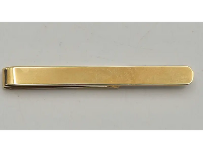 Vintage 9ct gold tie clip, sleek design, suitable for formal wear