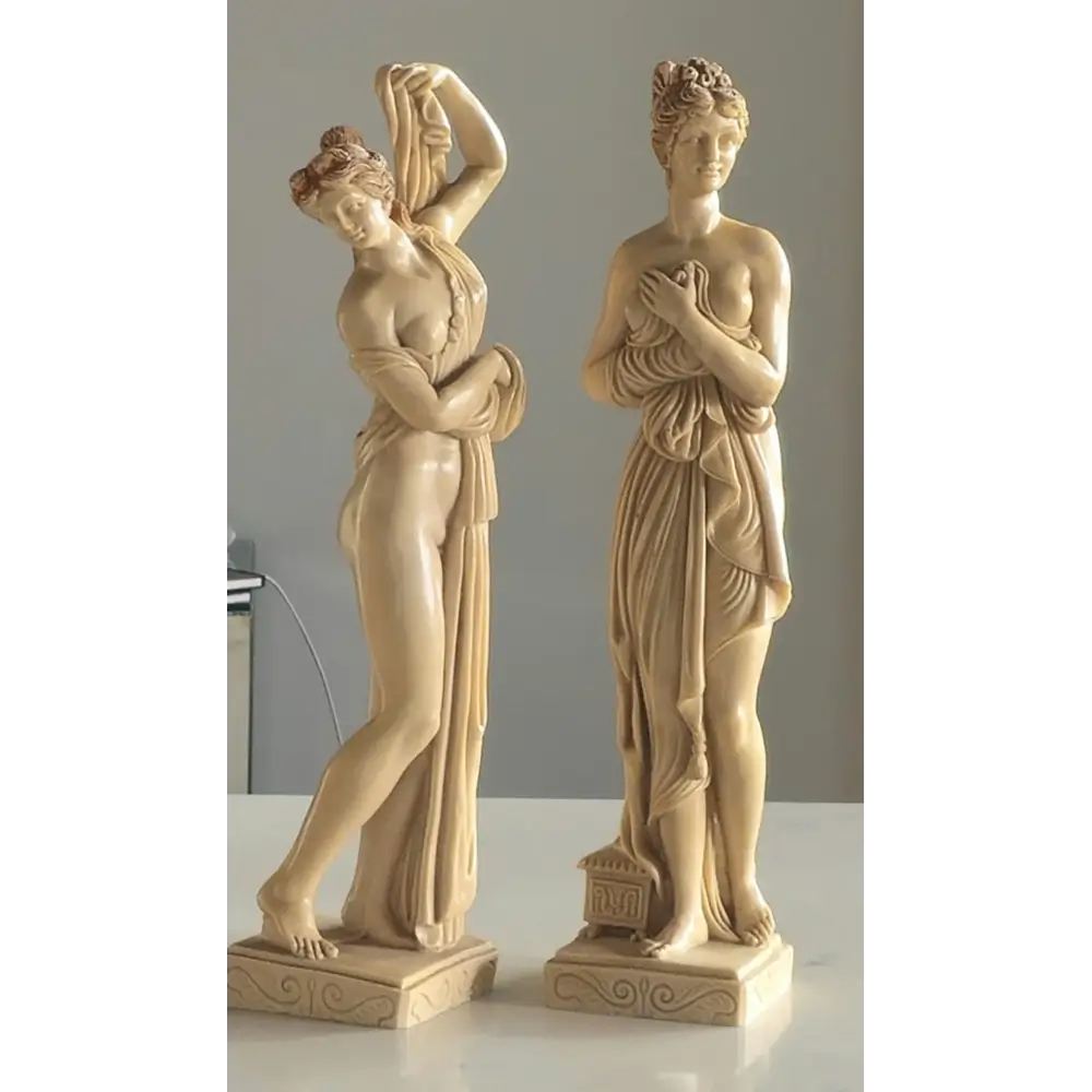 Vintage Art Deco Nude Female Figurine Pair