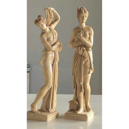 Vintage Art Deco Nude Female Figurine Pair