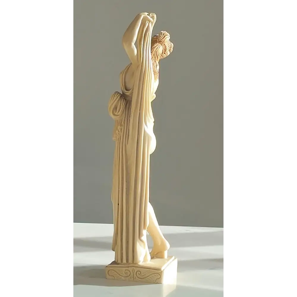 Side angle of vintage Art Deco nude sculpture pair
