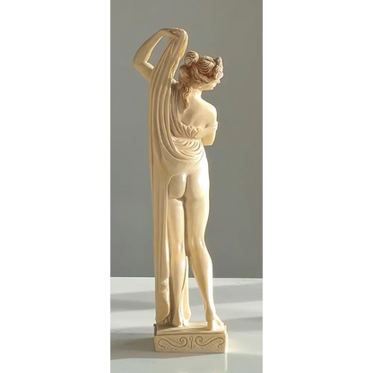  Back Side angle of vintage Art Deco nude sculpture pair