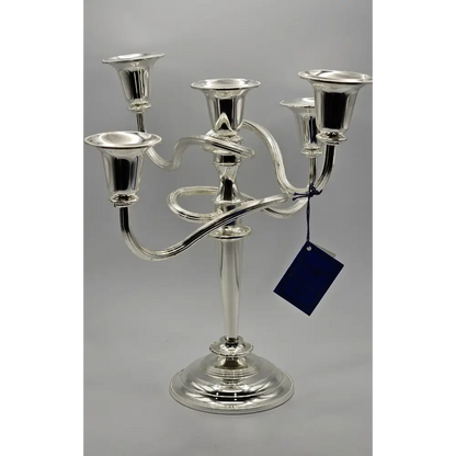 Silver candelabra with five arms