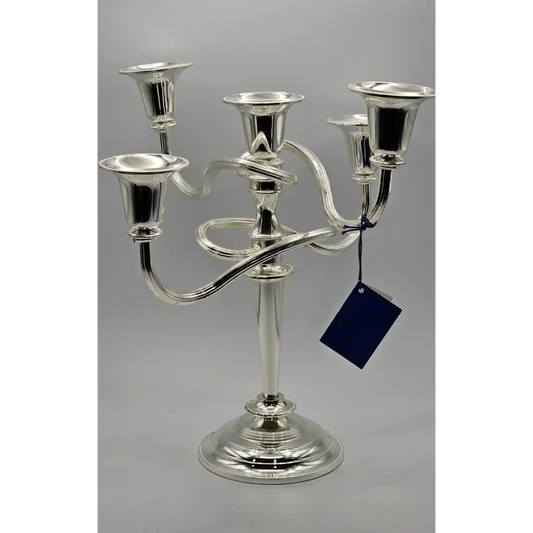 Silver candelabra with five arms