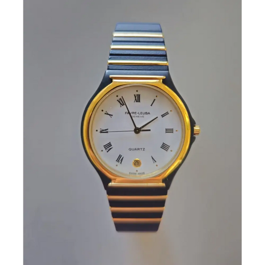 Gold and silver watch