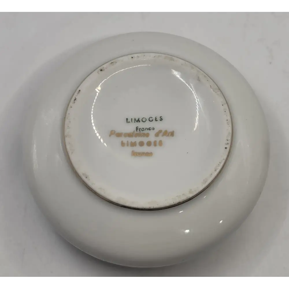 Limoges France Vintage Trinket Box – Hand-Painted Floral, Paris Style Gold