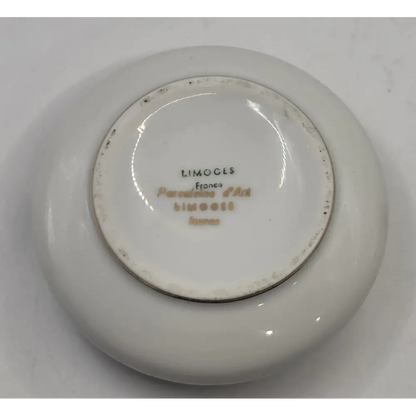 Limoges France Vintage Trinket Box – Hand-Painted Floral, Paris Style Gold