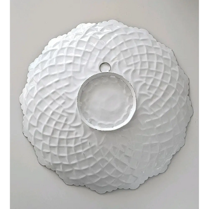 Persian Meenakari Hand-Painted Enamel Wall Plate, 34cm – Vintage Copper Art