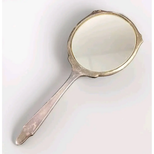 Antique Vintage Sterling Silver Hand Mirror (1935)