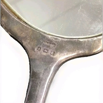Antique Vintage Sterling Silver Hand Mirror (1935)