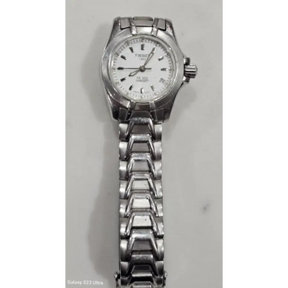 Silver Tissot watch