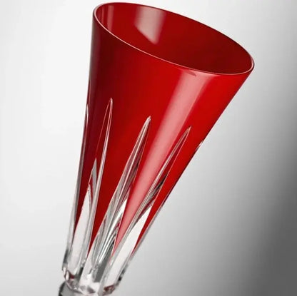 Waterford Red Champagne Flutes
