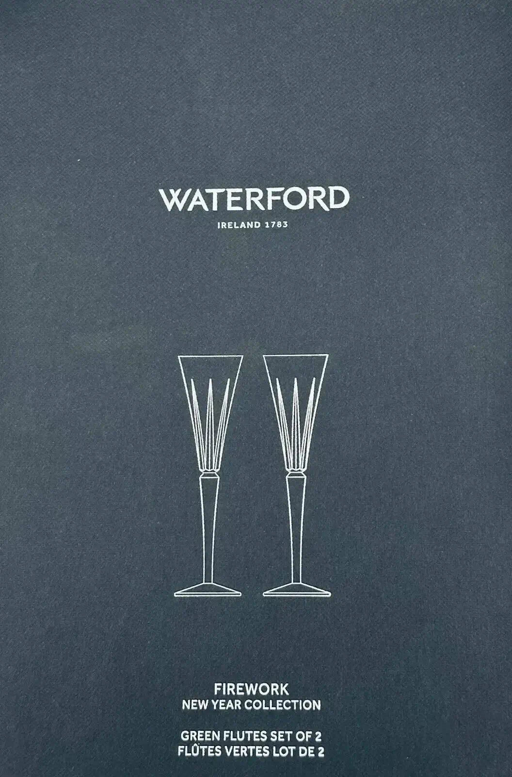 box of Waterford Red Champagne Flutes - Set of 2