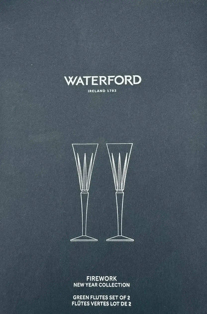 box of Waterford Red Champagne Flutes - Set of 2