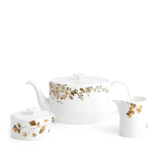 Wedgwood Vera Wang Vera Jardin Beverage Set Ensemble in White Fine Bone China 