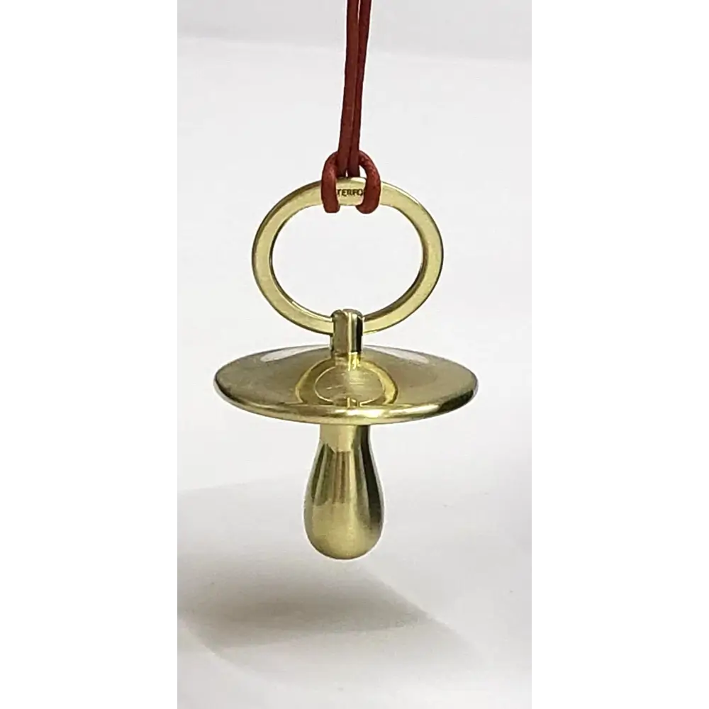 Gold-Tone Pacifier Christmas Ornament by Waterford - Model 1070351 from our waterford Crystal Australia