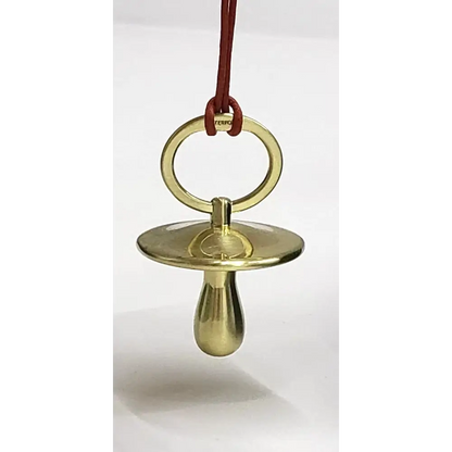 Gold-Tone Pacifier Christmas Ornament by Waterford - Model 1070351 from our waterford Crystal Australia