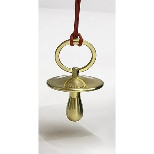 Gold-Tone Pacifier Christmas Ornament by Waterford - Model 1070351 from our waterford Crystal Australia