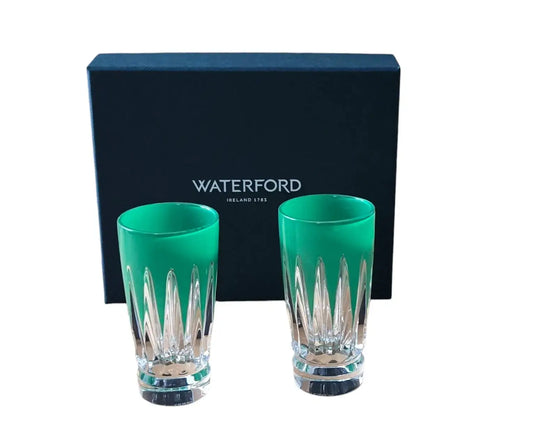Waterford Crystal 2025 New Year Firework Green Shot Glasses for modern kitchens