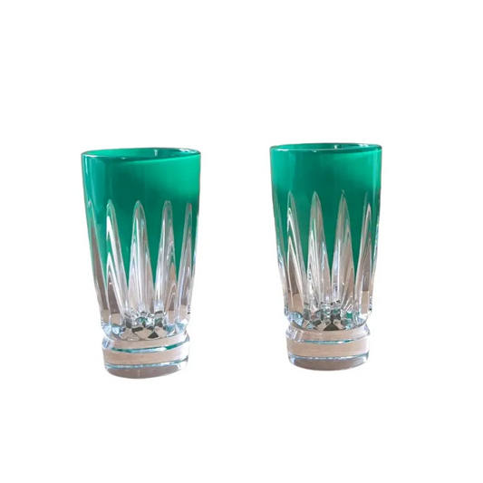 Waterford Crystal New Year Firework Green Shot Glasses - Set of 2 from our Kitchen & Tableware collection 