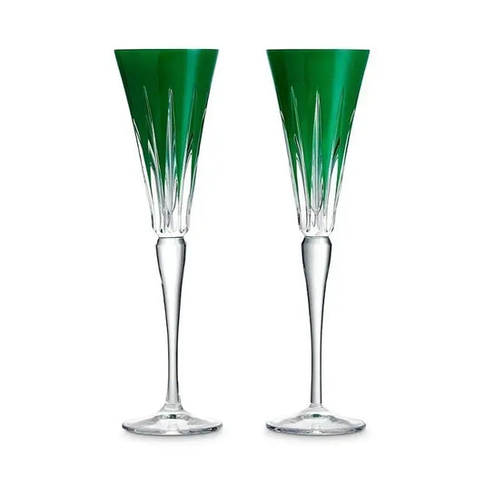 Waterford Green Champagne Tumbler Set for Stylish Kitchen & Tableware