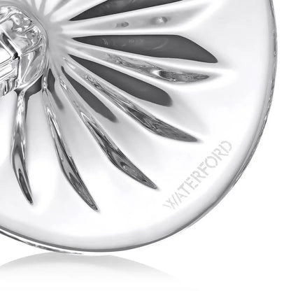 Close-up of a crystal product with 'Waterford' branding
