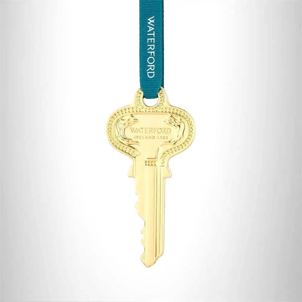 Waterford Golden Christmas Key Hanging Ornament elegant festive decor from our Luxury Ornaments