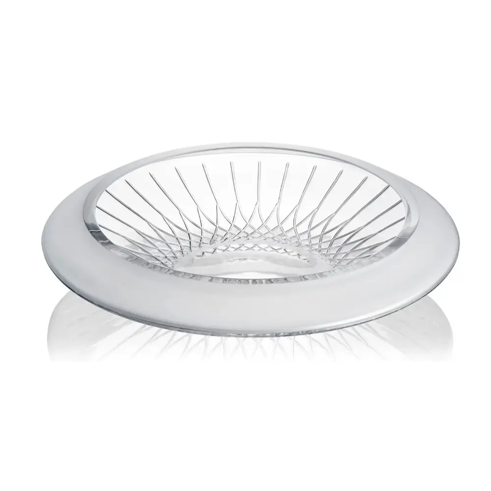 Waterford Lismore Arcus Low Bowl 30cm - Luxury Crystal Centerpiece in Fjord Green Box