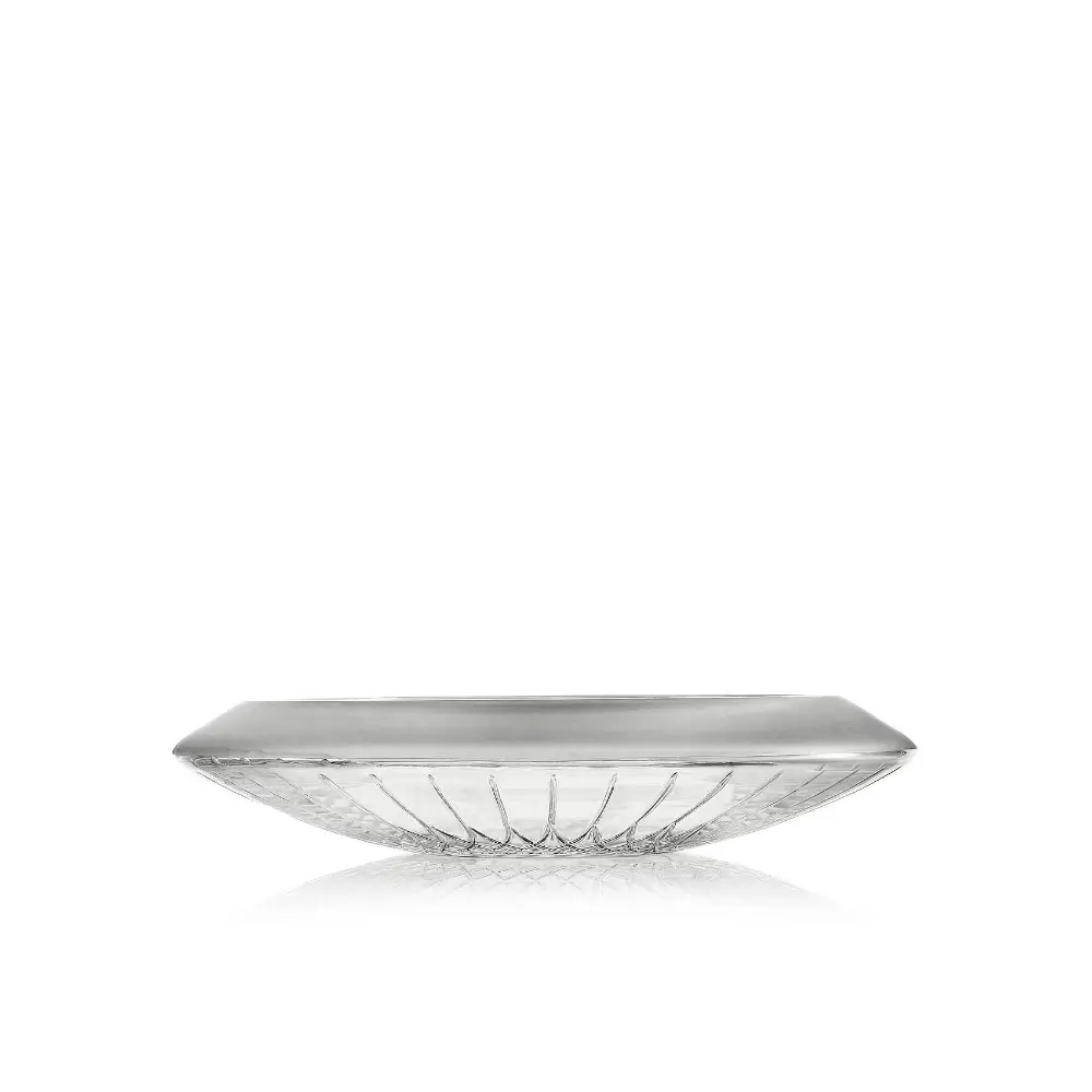Waterford Lismore Arcus Low Bowl 30cm - Detailed Contemporary Arched Crystal Cuts