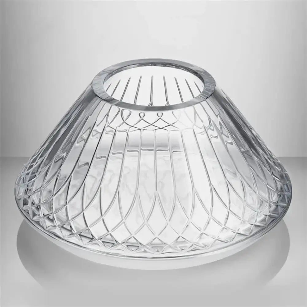 23cm Waterford Lismore Arcus rose-shaped crystal bowl