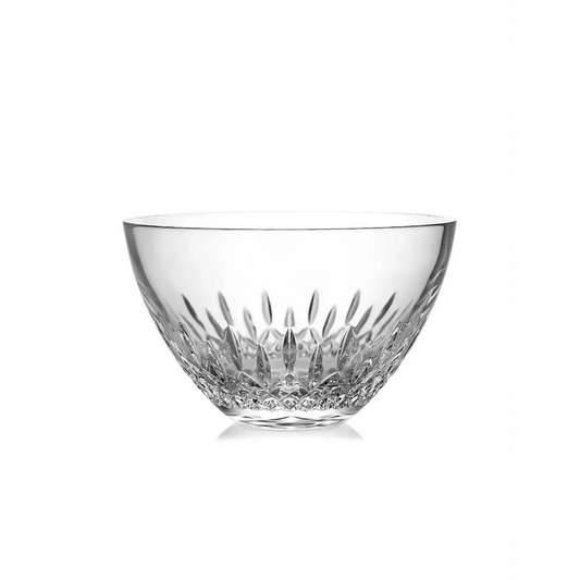 Waterford Lismore Essence Bowl 20cm 8-inch crystal centerpiece on a white background.