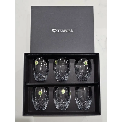 Waterford Lismore Essence Crystal Whiskey Glasses Hand-Blown in Ireland