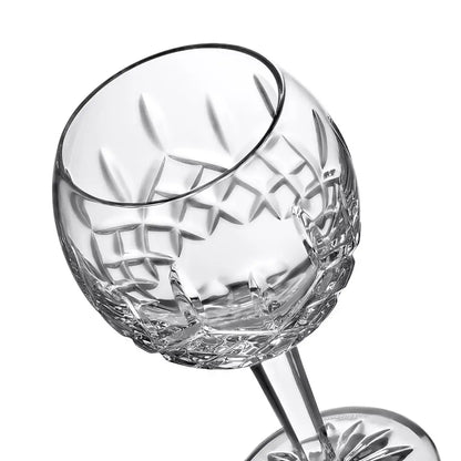 Waterford Lismore balloon wine glass bowl showing diamond and wedge cuts