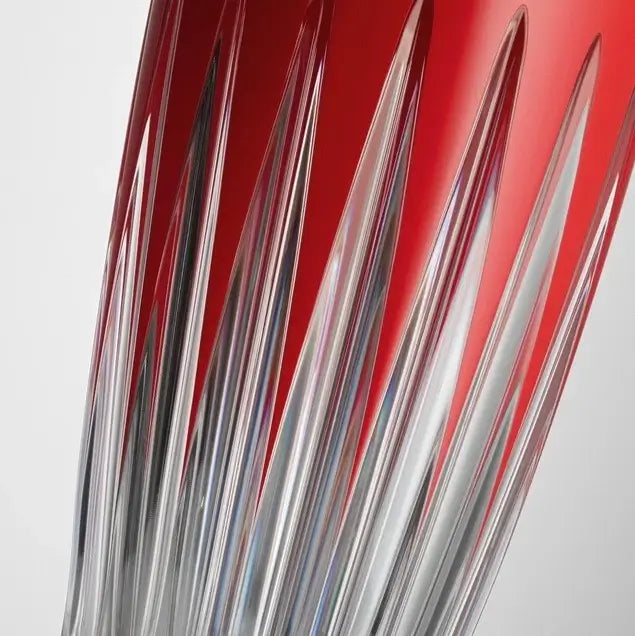Waterford Red Crystal Shaker with Intricate Firework Detailing
