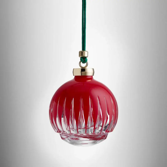 Red glass ornament 
