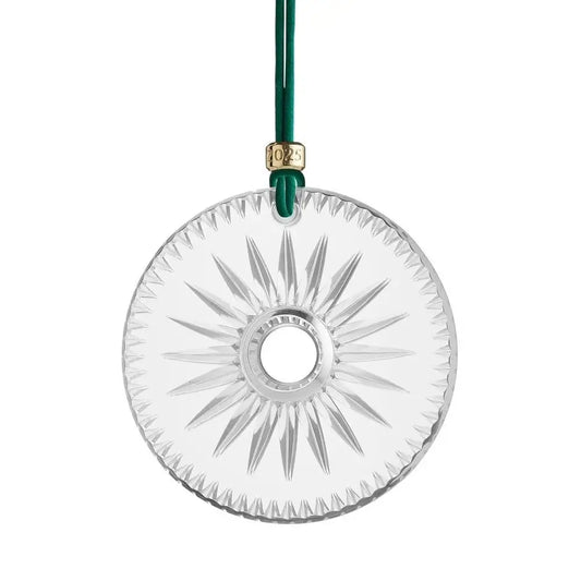 Waterford New Year Firework Disc Ornament ( Clear ) from our Luxury Christmas Ornaments Australia