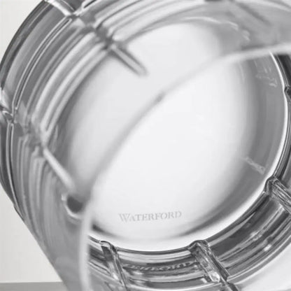 Close-up of a Waterford crystal product on a light gray background