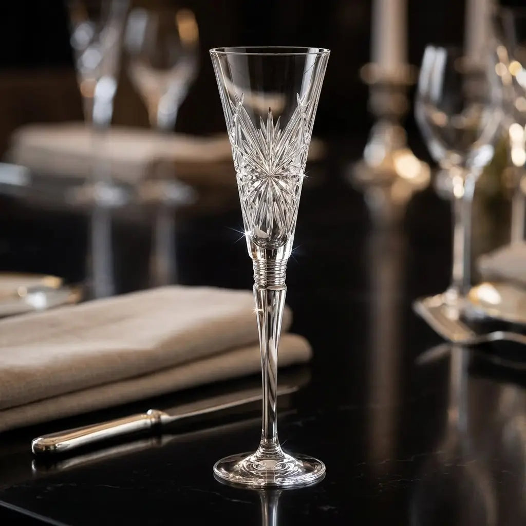 Waterford Winter Wonders Clear Flutes, Set of 6 - RRP: $1890 AUD