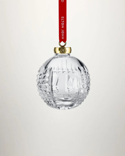 Waterford Elton John E Icon bauble side view