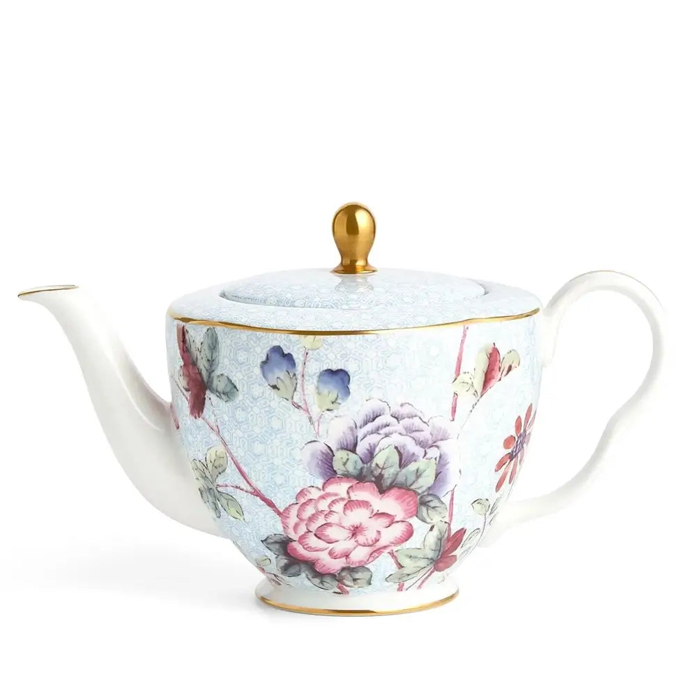 Wedgwood Cuckoo Large Teapot with Chinese floral and bird design