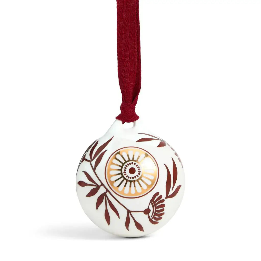 Wedgwood Festive Red Splendour Hanging Ornament from our Luxury Christmas Ornaments Australia