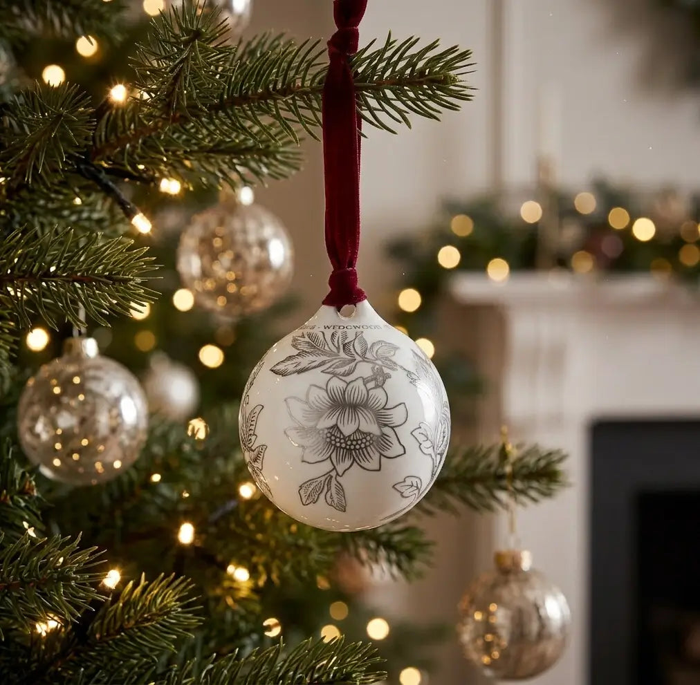 Wedgwood Festive Silver Splendour Hanging Ornament – No.2 from our Luxury Christmas Ornaments Australia